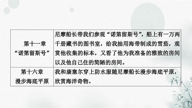 中考语文复习综合学习专题二名著阅读四《海底两万里》课件第8页