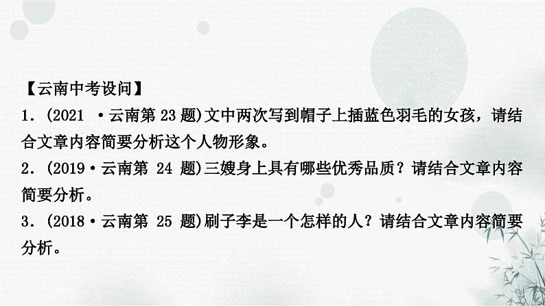 中考语文复习现代文阅读第五讲人物分析课件04