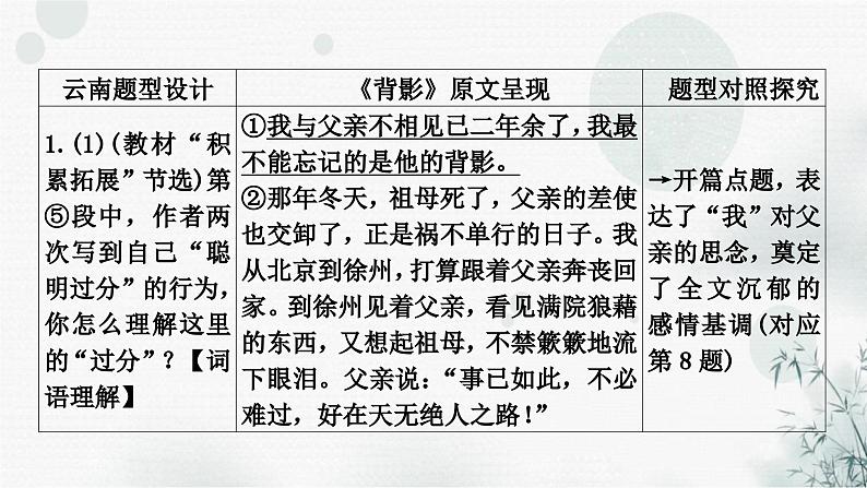 中考语文复习现代文阅读课时一散文(以《背影》为例讲解)课件第5页