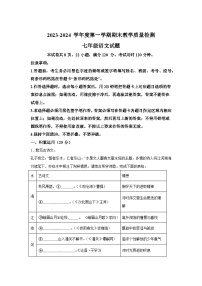 广东省惠州市惠东县2023-2024学年七年级（上）期末语文试题（含解析）