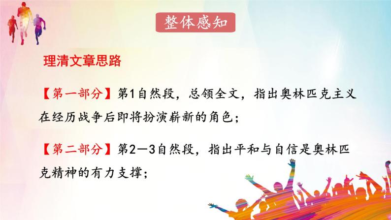 部编版初中语文八年级下册16.庆祝奥林匹克运动复兴25周年 课件07