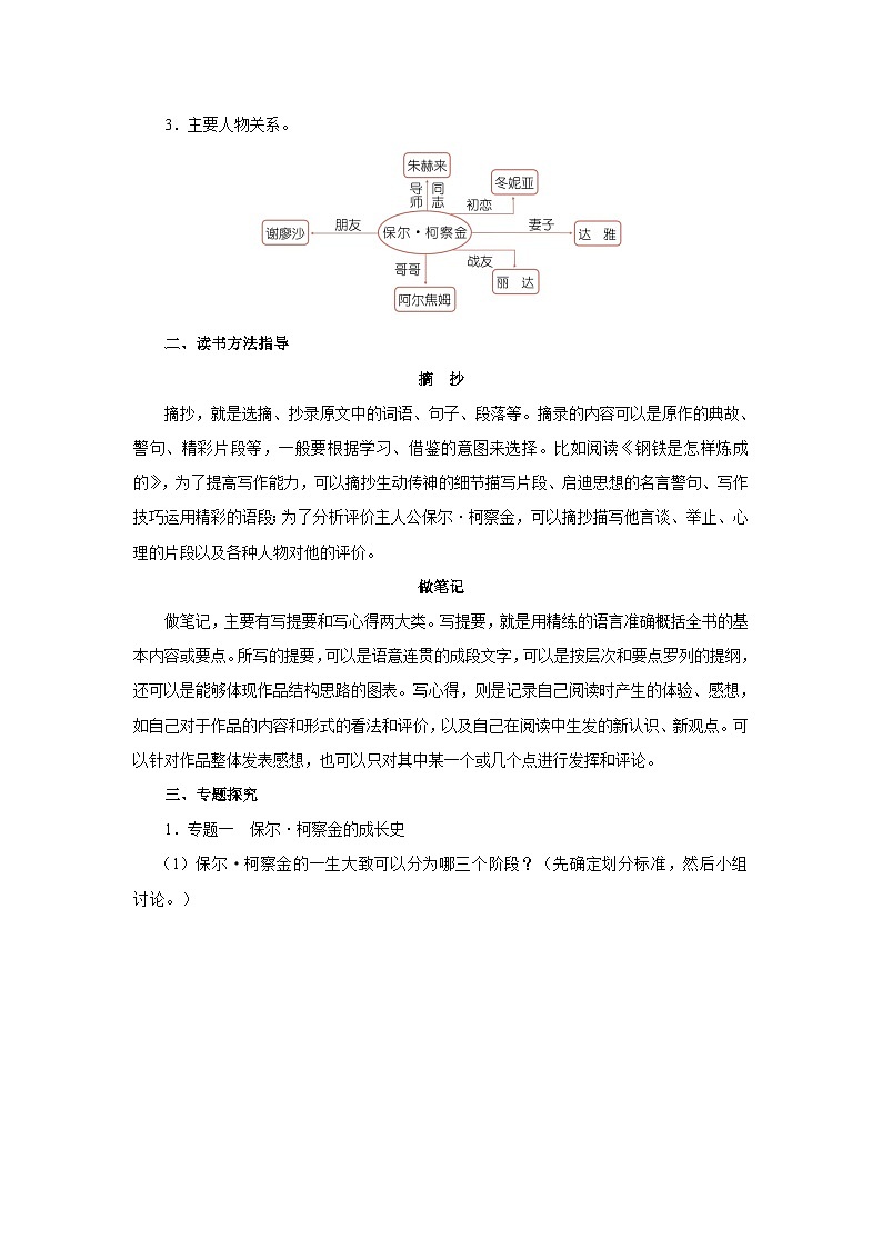 【部编版】八下语文  名著导读：《钢铁是怎样炼成的》摘抄和做笔记（课件+教案+导学案）02