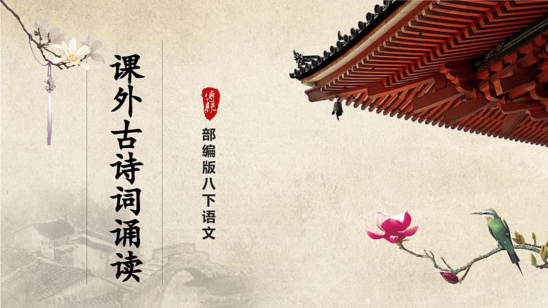 6诵读[教学课件]课外古诗词诵读第1页