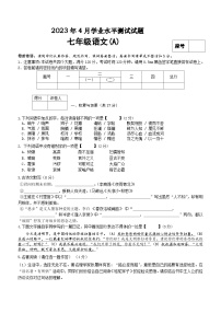 河南省信阳市潢川县2022-2023学年七年级下学期期中考试语文试题（A）（含答案)