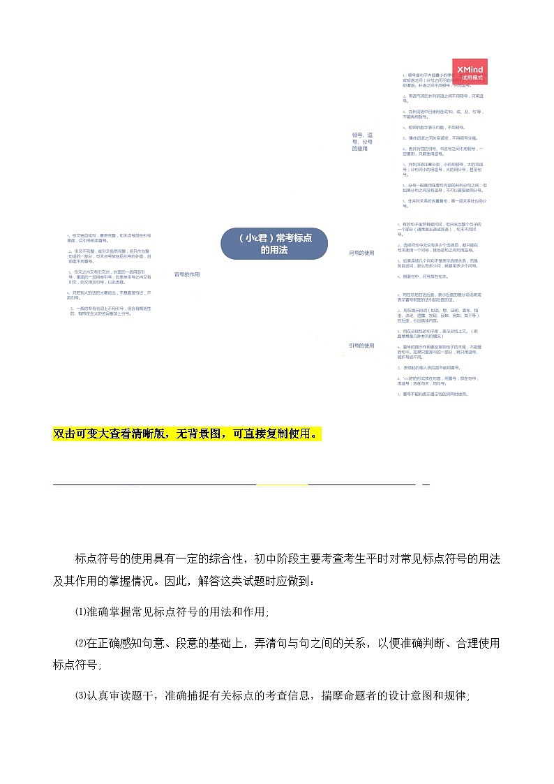2024年中考语文一轮总复习重难点全攻略——常考标点的用法及限时训练（六大标点易错题梳理）（答案版）第2页