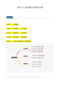 2024年中考语文一轮总复习重难点全攻略——选词填空及限时训练（词语辨析）（答案版）
