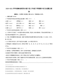 2020-2021学年湖南省邵阳市绥宁县八年级下学期期中语文试题及答案