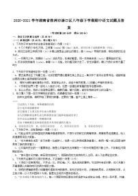 2020-2021学年湖南省株洲市渌口区八年级下学期期中语文试题及答案