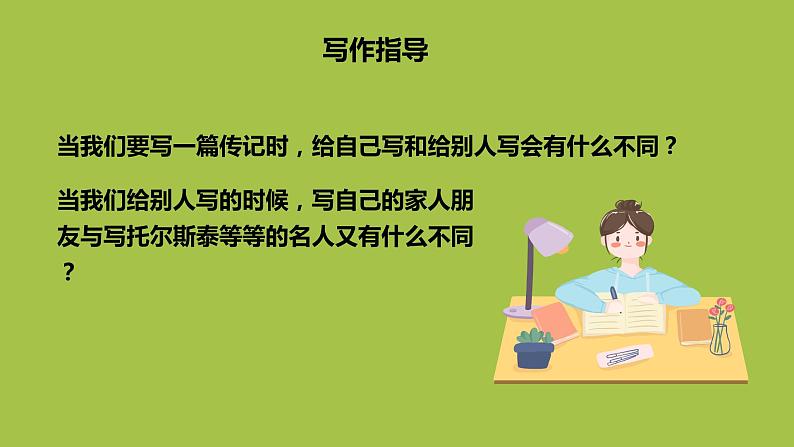 统编版语文八年级上册写作《学写传记》创新教学课件05