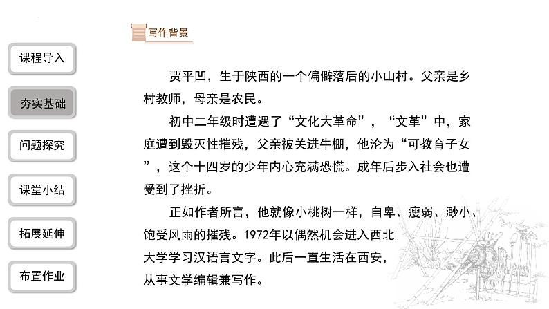 第19课《一棵小桃树》课件统编版语文七年级下册第6页