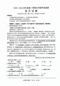 重庆市江津区2023-2024学年九年级上学期中考模拟语文试题(无答案)