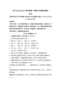 四川省内江市2023-2024学年九年级上册期末语文试题（含解析）