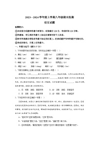 辽宁省葫芦岛市建昌县2023-2024学年八年级上册期末语文试题（含解析）