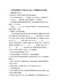 河北省邯郸市永年区2023-2024学年八年级上册期末语文试题（含解析）