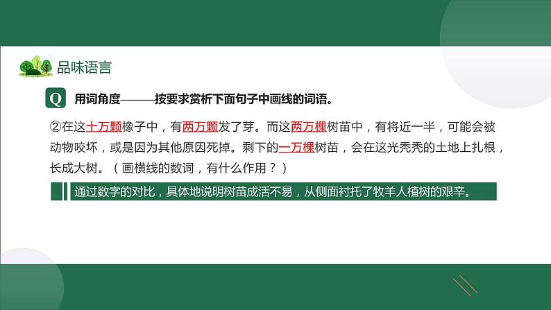 第十三课《植树的牧羊人》第二课时（教学课件）-2024-2025学年七年级语文上册同步备课精品课件+导学案+教学设计+同步练习（部编版）08