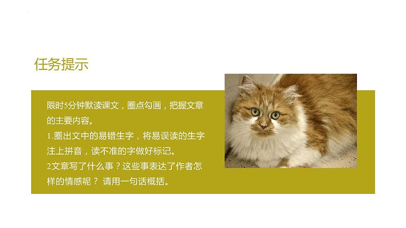 第十六课《猫》第一课时（教学课件）-2024-2025学年七年级语文上册同步备课精品课件+导学案+教学设计+同步练习（部编版）第6页