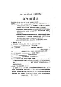 广东省茂名市信宜市2023-2024学年九年级上学期1月期末语文试题