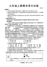 河南省新乡市辉县市2023-2024学年九年级上学期1月期末考试语文试题