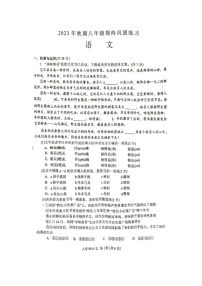 河南省南阳市南召县2023-2024学年八年级上学期期末语文试题