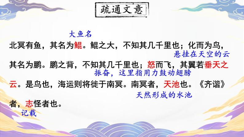 部编版初中语文八年级下册21.庄子二则北冥有鱼 课件06