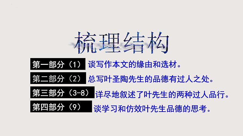 部编版语文七年级下册 14《叶圣陶先生二三事》 同步课件第8页