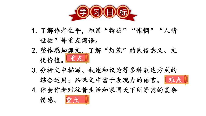 部编版语文八年级下册 第4课《灯笼》 同步课件第3页