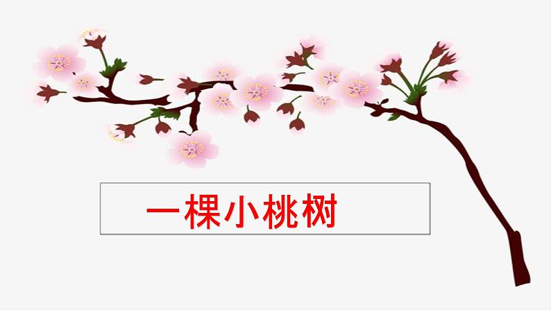 部编版语文七年级下册 第19课《一颗小桃树》 同步课件第1页