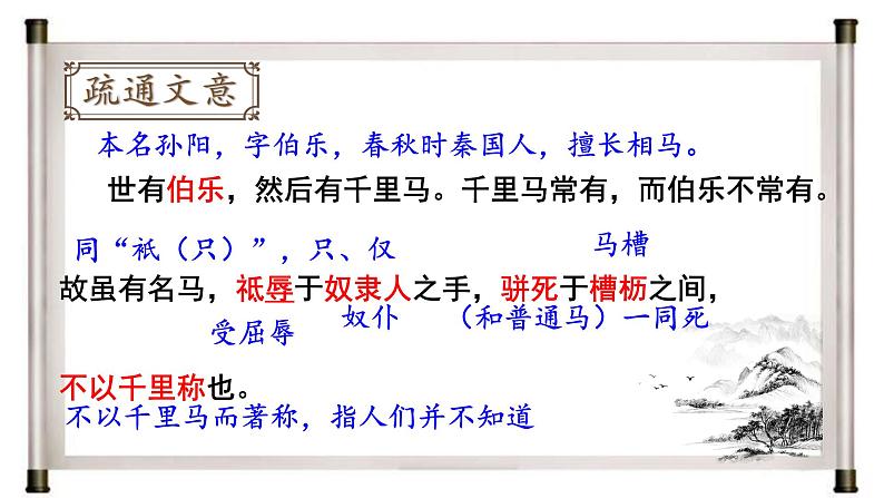 部编版初中语文八年级下册23.马说 课件第7页