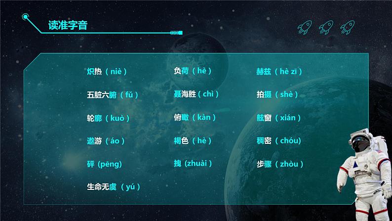 部编版初中语文七下第23课《太空一日》 课件+教案04
