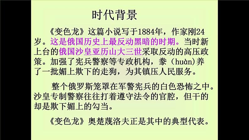 【部编版】九年级下册《变色龙》创新课件04