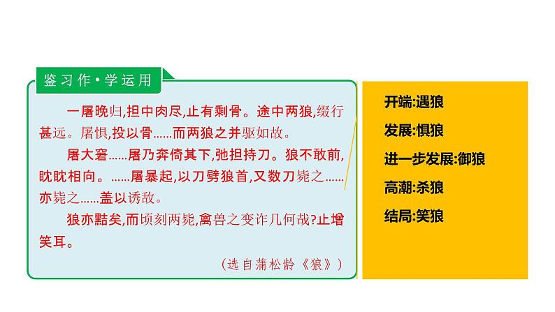 统编版八年级语文下册-第六单元 写作 学写故事  课件05