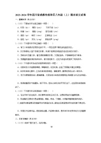 2023-2024学年四川省成都市成华区八年级（上）期末语文试卷