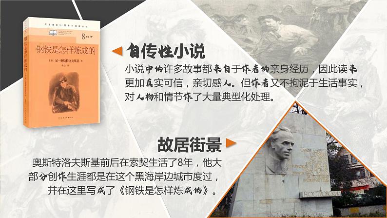 初中语文部编版八年级下册第六单元名著导读-钢铁是怎样炼成的课件第4页