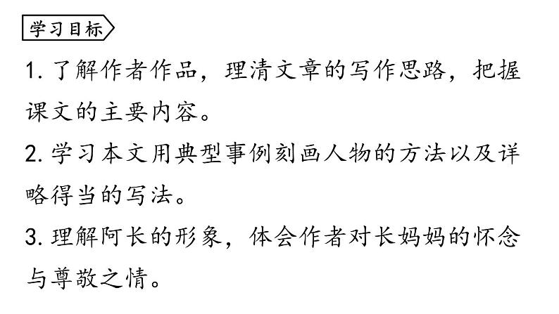 统编版七年级语文下册-10 阿长与《山海经》  课件03