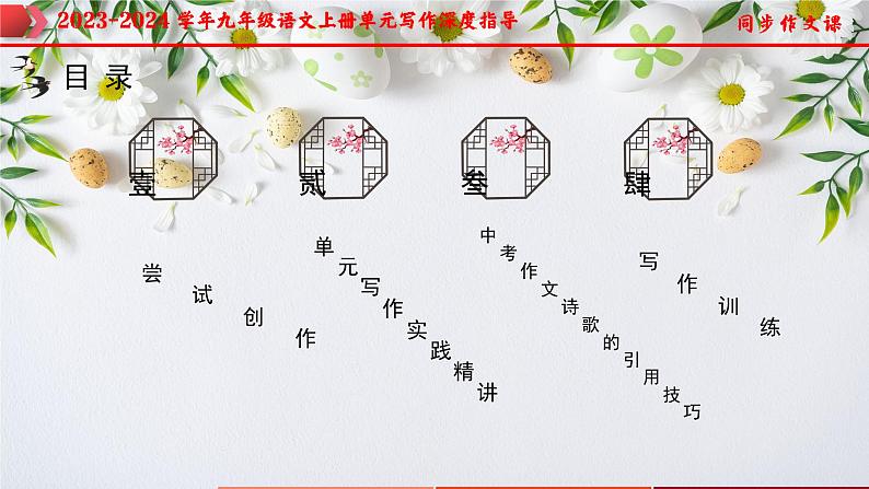 专题01 单元写作+中考作文诗歌的引用技巧-2023-2024学年九年级语文上册单元写作深度指导（统编版）课件PPT02