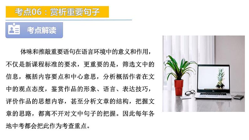 考点06：赏析重要句子-备战2024年中考语文现代文阅读高频考点精讲课件（全国通用）04