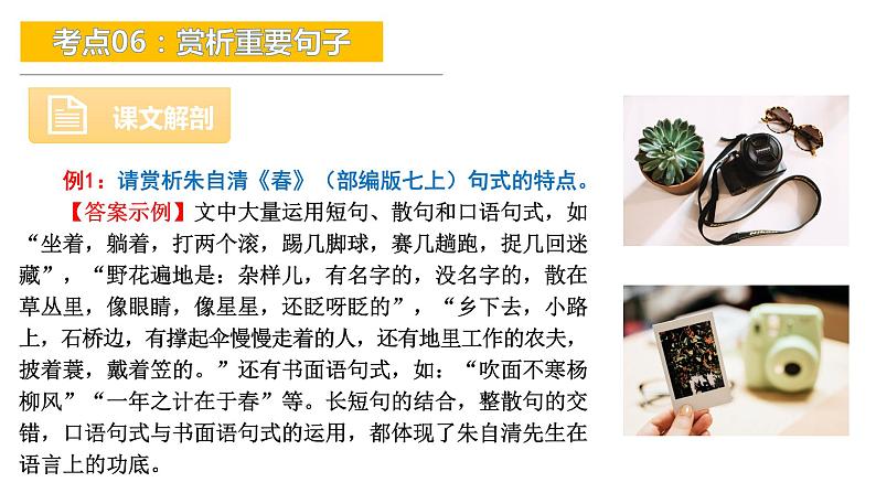 考点06：赏析重要句子-备战2024年中考语文现代文阅读高频考点精讲课件（全国通用）07