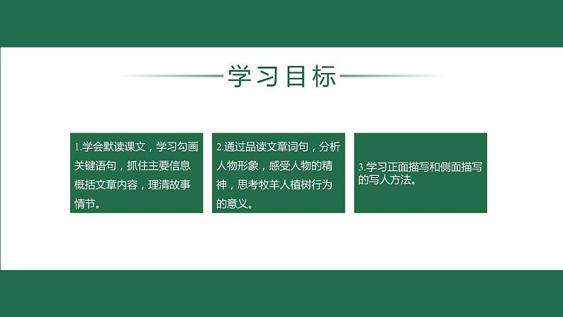 七年级语文上册同步备课  第十三课《植树的牧羊人》第一课时（教学课件）02