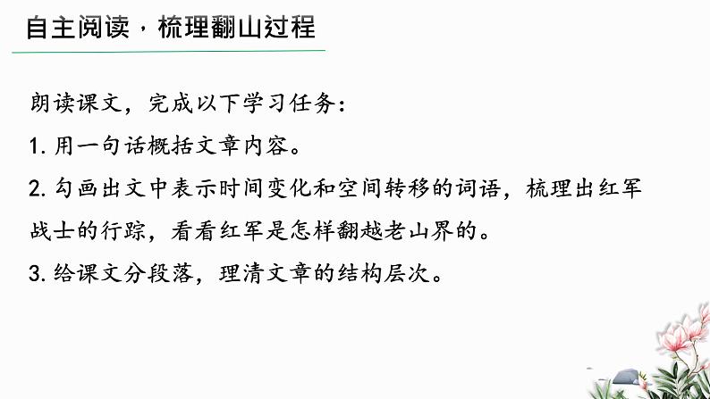 部编版语文七年级下册 06 老山界 教学课件第8页
