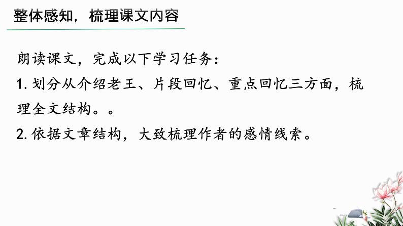 部编版语文七年级下册 11 老王 教学课件第7页