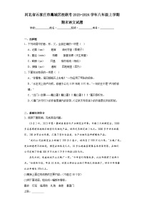 河北省石家庄市藁城区校联考2023-2024学年八年级上学期期末语文试题(含答案)