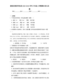 湖南省株洲市攸县2023-2024学年八年级上学期期末语文试题(含答案)