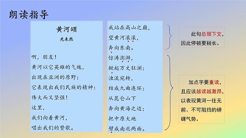 5 黄河颂PPT第8页