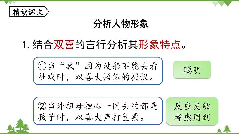 统编版语文八年级下册 第1单元 1《社戏》第2课时课件第4页