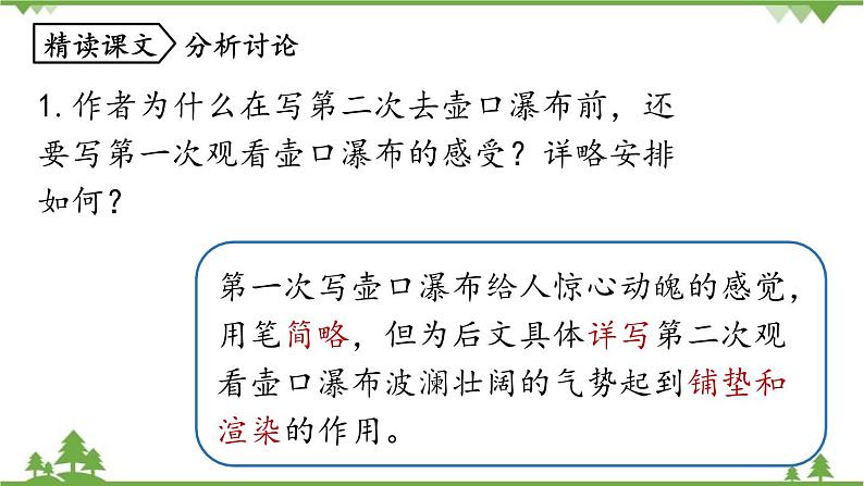 统编版语文八年级下册 第5单元 17《壶口瀑布》第2课时课件04
