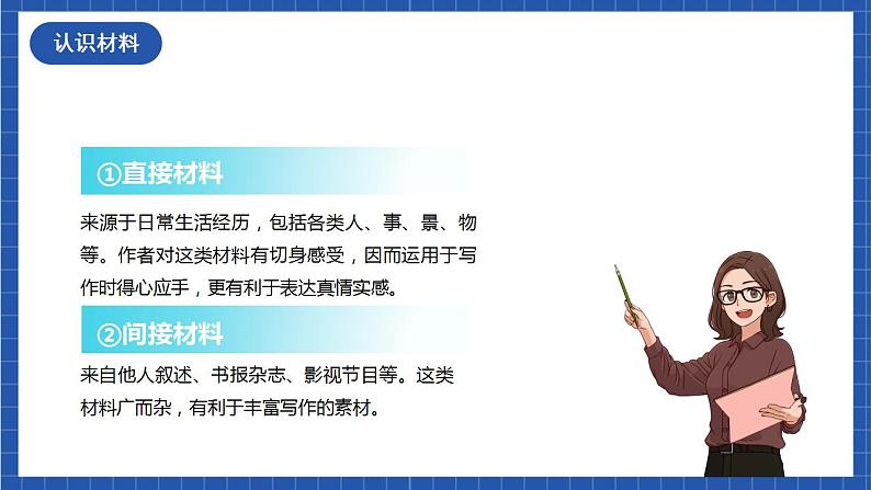 人教统编版语文七年级下册 写作《怎样选材》课件+教学设计04
