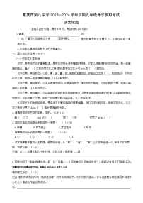重庆市第八中学校2023-2024学年九年级下学期开学模拟考试语文试题