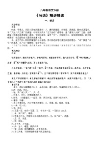 初中语文人教部编版八年级下册马说精练