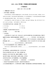 河南省许昌市襄城县2023-2024学年八年级上册期末语文试题（含解析）