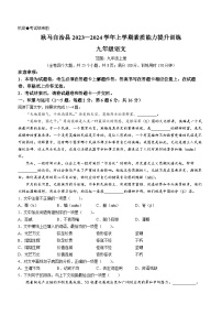 云南省临沧市耿马自治县2023-2024学年九年级上学期期末语文试题